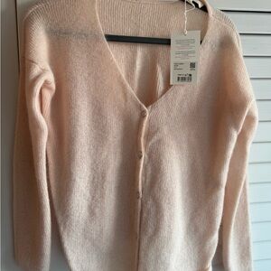 Sezane Pink Barry Cardigan